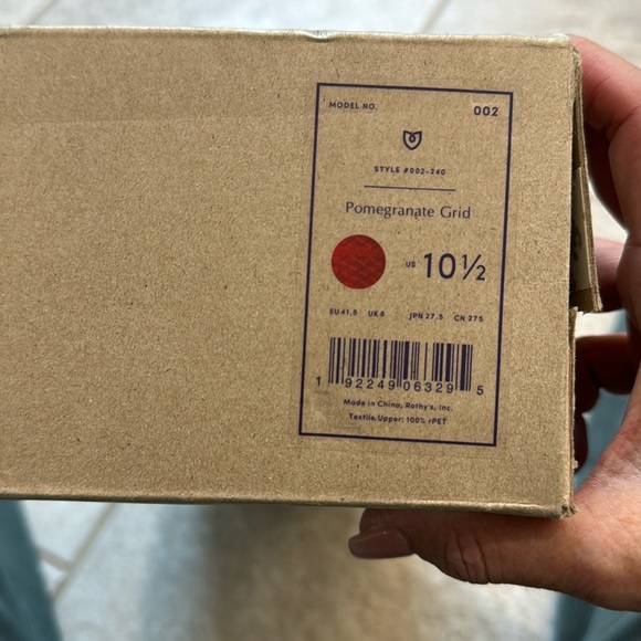 Rothy’s Pomegranate Grid size 10.5 NIB - Picture 1 of 7
